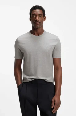 Cotton-jersey T-shirt with logo detail