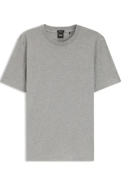 Cotton-jersey T-shirt with logo detail