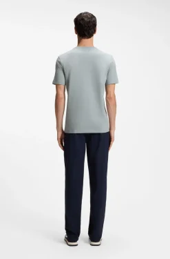 Cotton-jersey T-shirt with logo patch