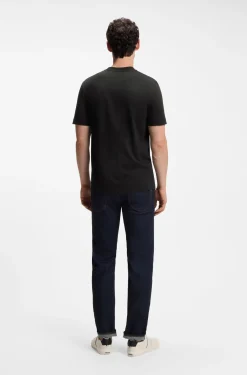Cotton-jersey T-shirt with logo detail
