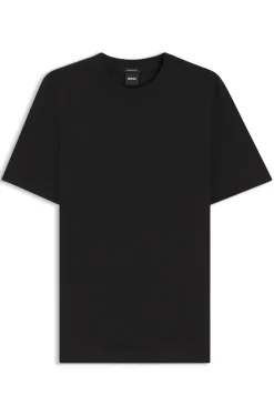 Cotton-jersey T-shirt with logo detail