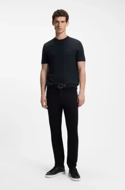 Cotton-jersey T-shirt with logo detail