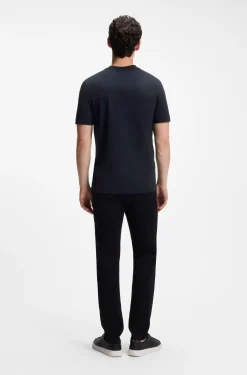 Cotton-jersey T-shirt with logo detail