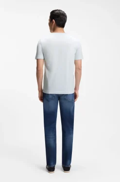 Cotton-jersey T-shirt with logo detail