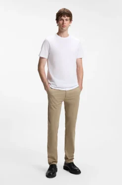 Cotton-jersey T-shirt with logo detail