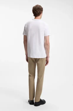 Cotton-jersey T-shirt with logo detail