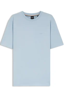 Cotton-jersey T-shirt with logo detail