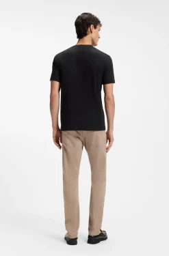 Cotton-jersey T-shirt with logo detail