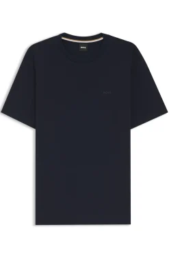 Cotton-jersey T-shirt with logo detail