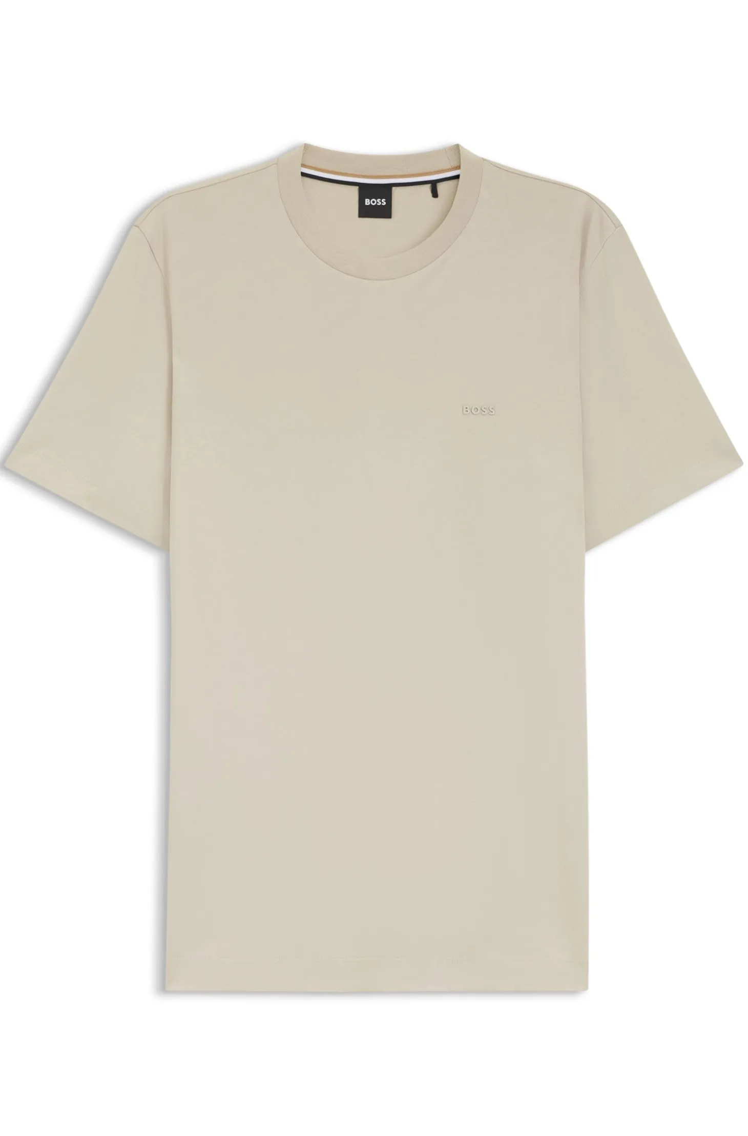 Cotton-jersey T-shirt with logo detail