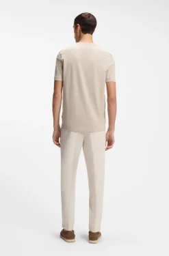 Cotton-jersey T-shirt with logo detail