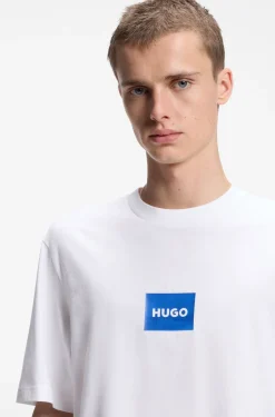 Cotton-jersey T-shirt with logo print