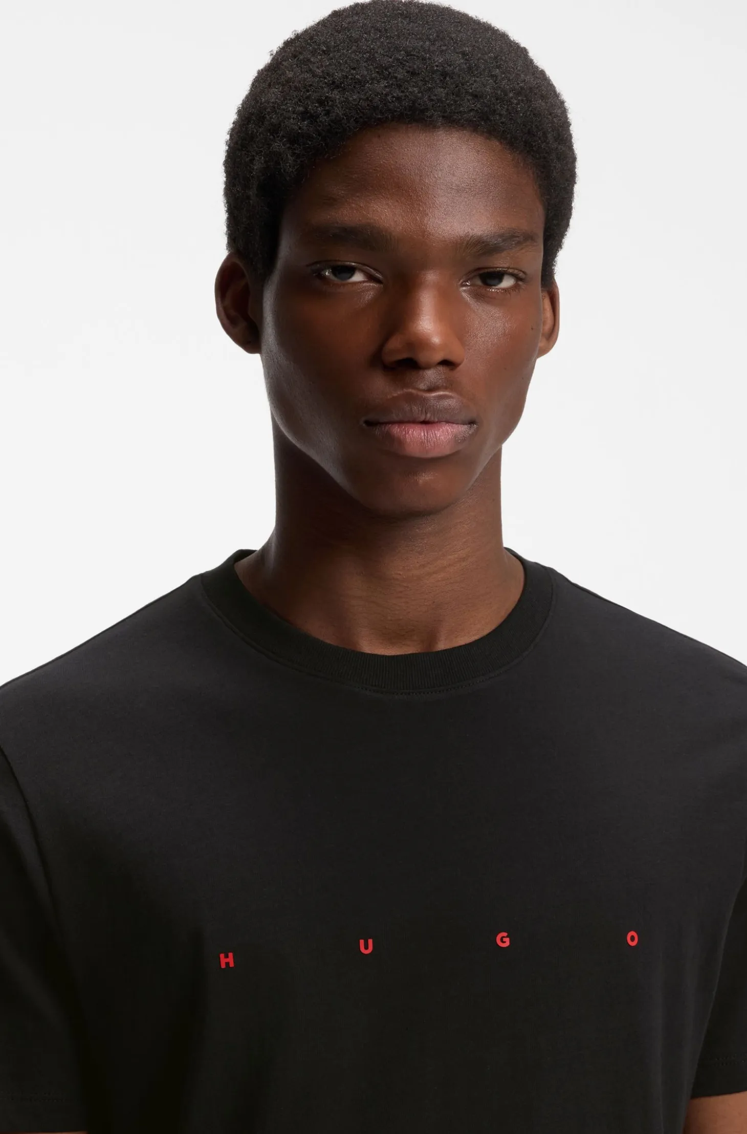 Cotton-jersey T-shirt with logo detail