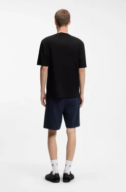 Cotton-jersey T-shirt with logo artwork