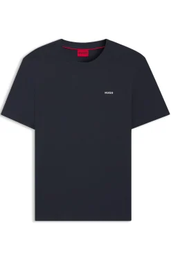 Cotton-jersey T-shirt with logo print