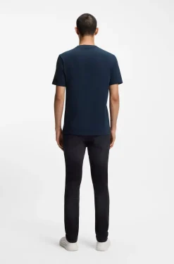 Cotton-jersey T-shirt with logo print