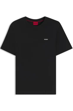 Cotton-jersey T-shirt with logo print