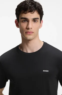 Cotton-jersey T-shirt with logo print