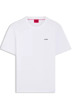 Cotton-jersey T-shirt with logo print