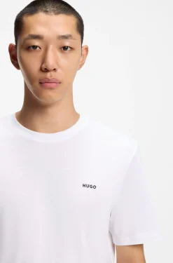 Cotton-jersey T-shirt with logo print