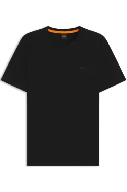 Cotton-jersey T-shirt with logo detail