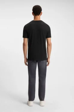 Cotton-jersey T-shirt with logo detail