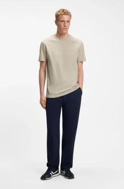 Cotton-jersey T-shirt with logo detail