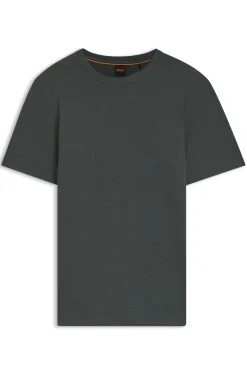 Cotton-jersey T-shirt with logo detail