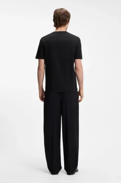 Cotton-jersey T-shirt with printed artwork