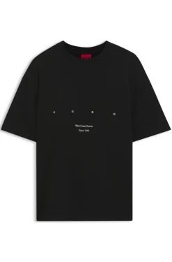Cotton-jersey T-shirt with printed artwork
