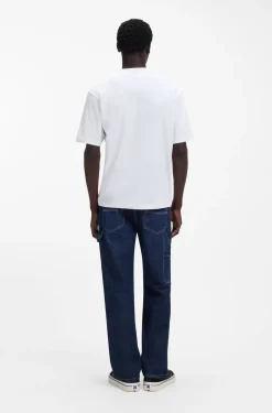 Cotton-jersey T-shirt with printed artwork
