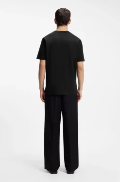 Cotton-jersey T-shirt with printed artwork