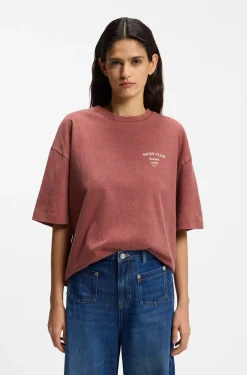 Cotton-jersey T-shirt with printed artwork