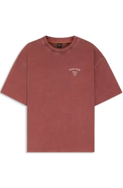 Cotton-jersey T-shirt with printed artwork
