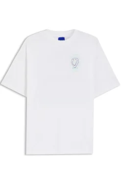 Cotton-jersey T-shirt with printed artwork