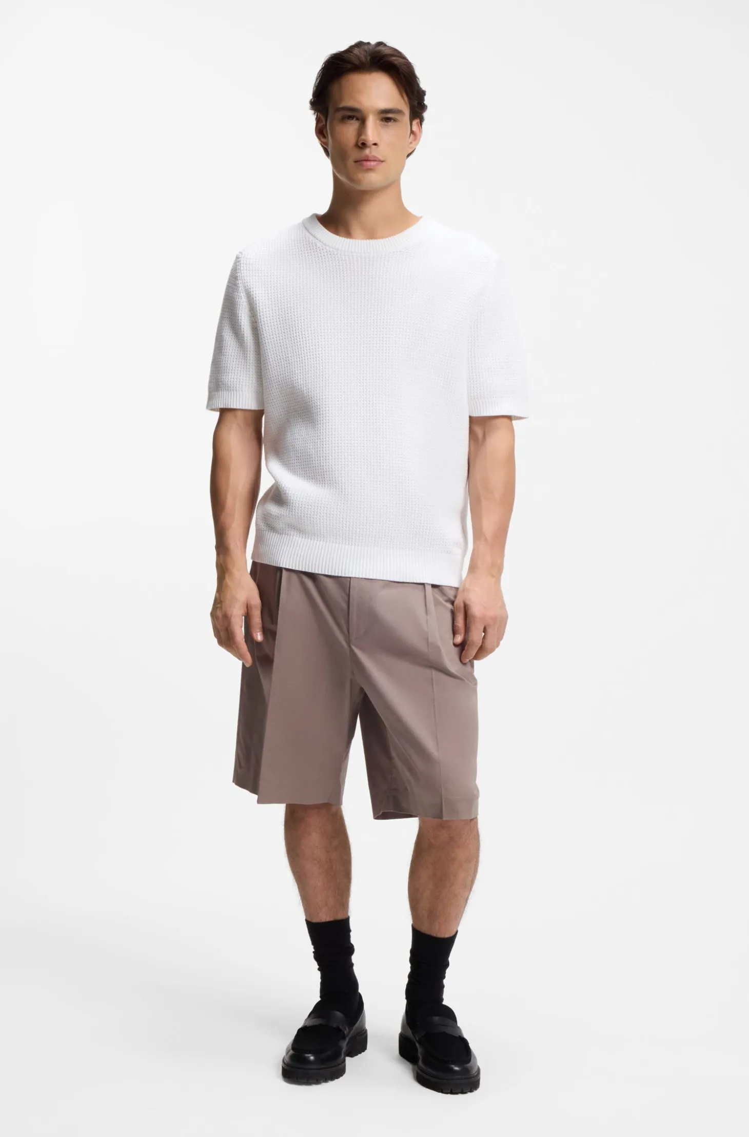 Cotton knit T-shirt