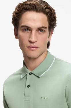 Cotton-piqué polo shirt with embroidered logo