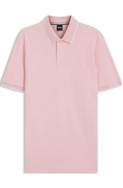 Cotton-piqué polo shirt with embroidered logo