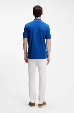 Cotton-piqué polo shirt with embroidered logo