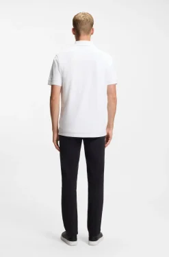 Cotton-piqué polo shirt with logo detail