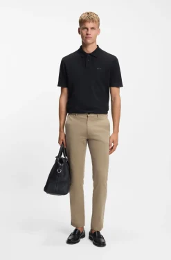 Cotton-piqué polo shirt with logo detail