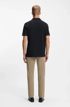 Cotton-piqué polo shirt with logo detail