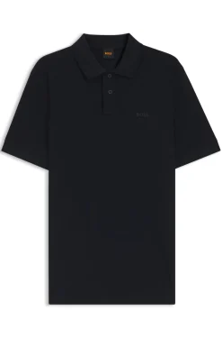 Cotton-piqué polo shirt with logo detail