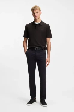 Cotton-piqué polo shirt with logo detail