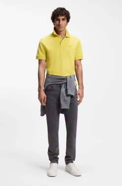 Cotton-piqué polo shirt with logo detail