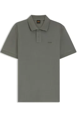 Cotton-piqué polo shirt with logo detail