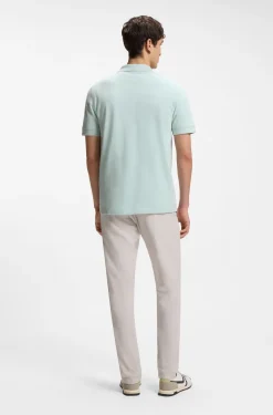 Cotton-piqué polo shirt with logo detail