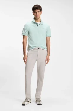 Cotton-piqué polo shirt with logo detail