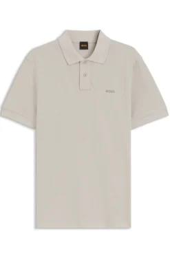 Cotton-piqué polo shirt with logo detail