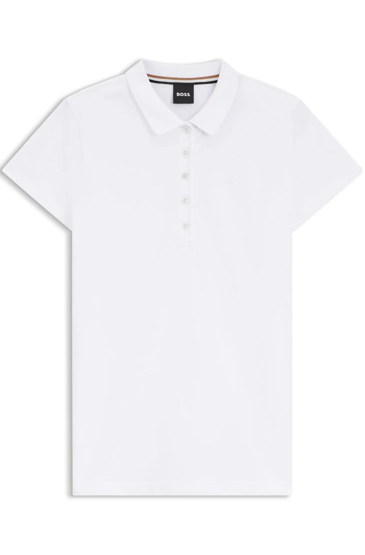 Cotton-piqué polo shirt with logo detail